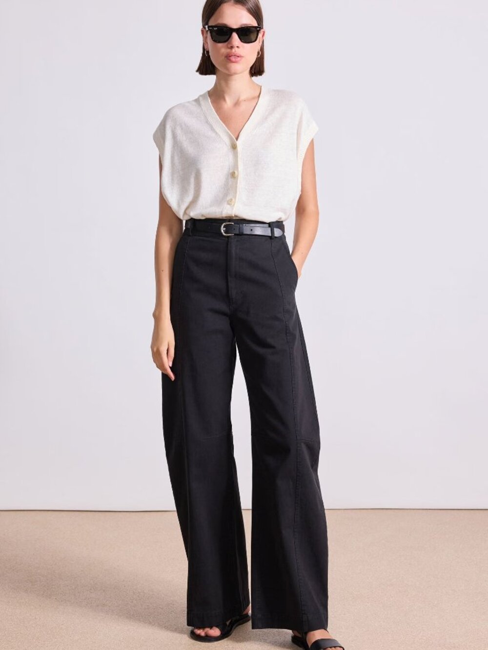 Apiece Apart Yasmin Pants, Black Size 6